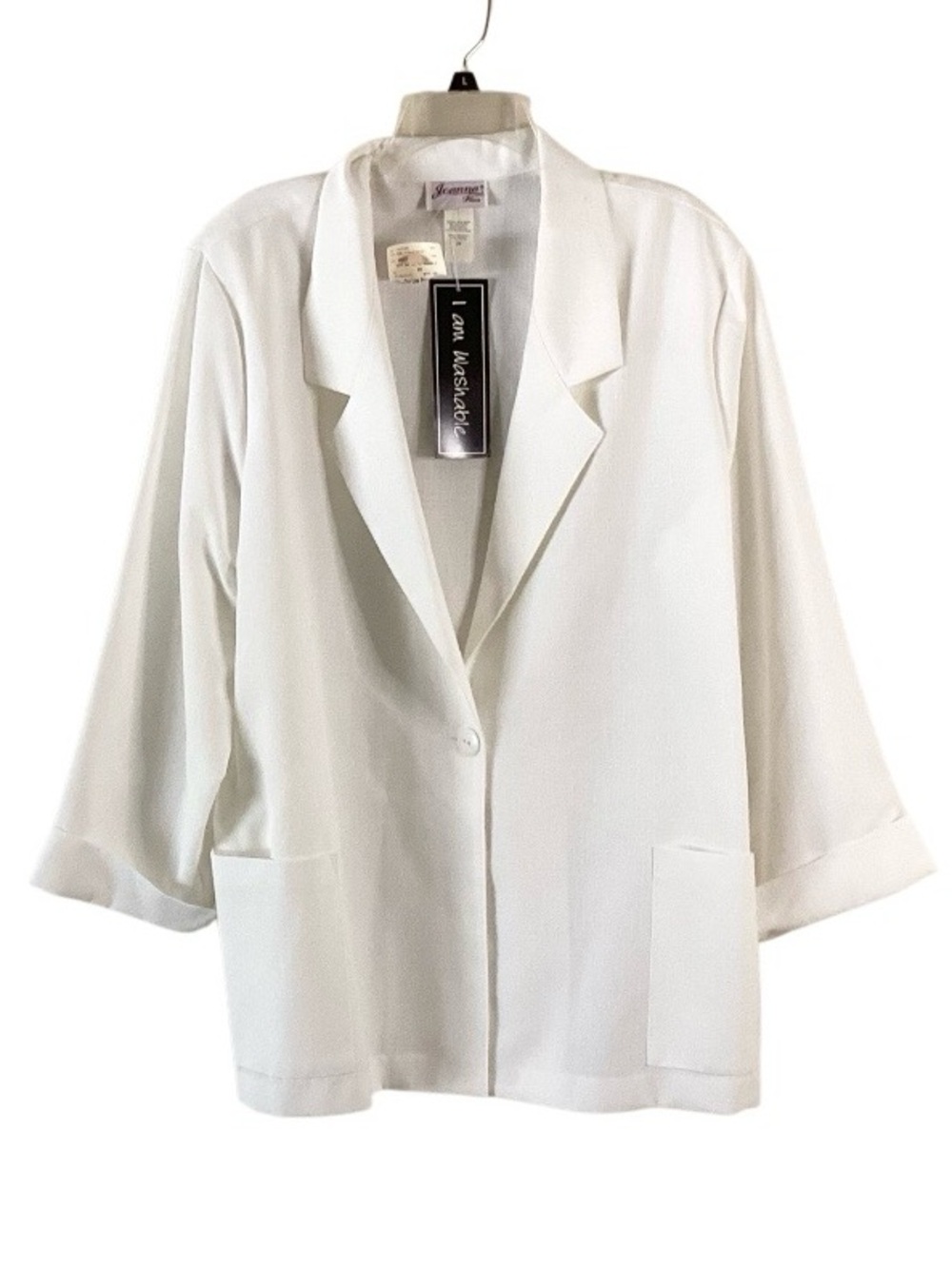 Joanna Plus Vintage Classic White Women's Blazer Jacket 2X NWT